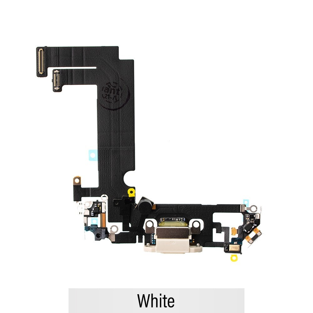Charging Port for iPhone 12 mini (Purple)-White Charging Port for iPhone 12 mini (Purple)-White